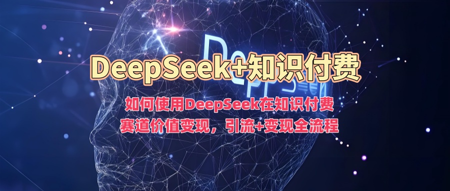 如何使用DeepSeek在知识付费赛道价值变现，引流+变现全流程-初橙资源网