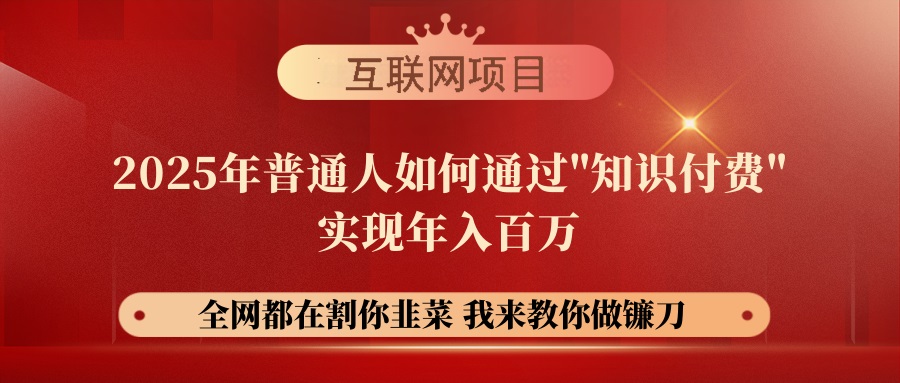 （14466期）【网创项目终点站-镰刀训练营超级IP合伙人】25年普通人如何通过“知识…-初橙资源网