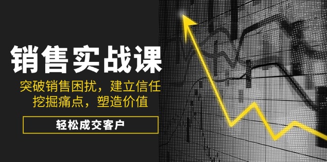 （14297期）销售实战课，突破销售困扰，建立信任，挖掘痛点，塑造价值，轻松成交客户-初橙资源网